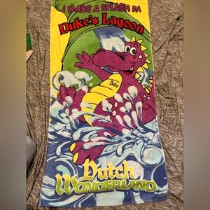 Vintage Dutch Wonderland Duke's Lagoon Towel “I made a splash in Duke’s lagoon”